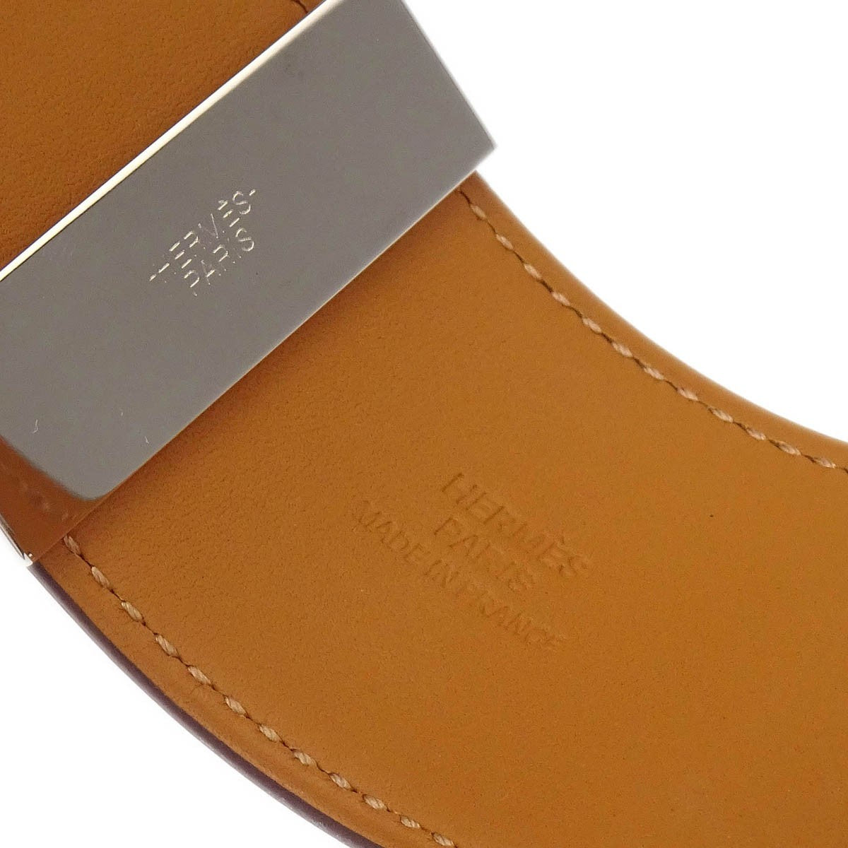 Hermes Collier de Chien Bracelet Leather, GRAY, LEATHER, Bracelet