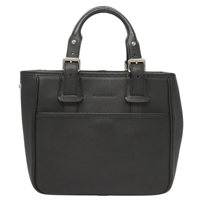 Burberry Vintage Handbag Leather, BLACK, LEATHER, Handbag