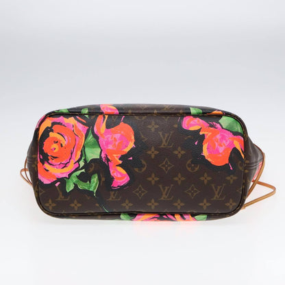 Louis Vuitton Neverfull Tote Limited Edition Monogram Roses, PINK, CANVAS, Tote bag