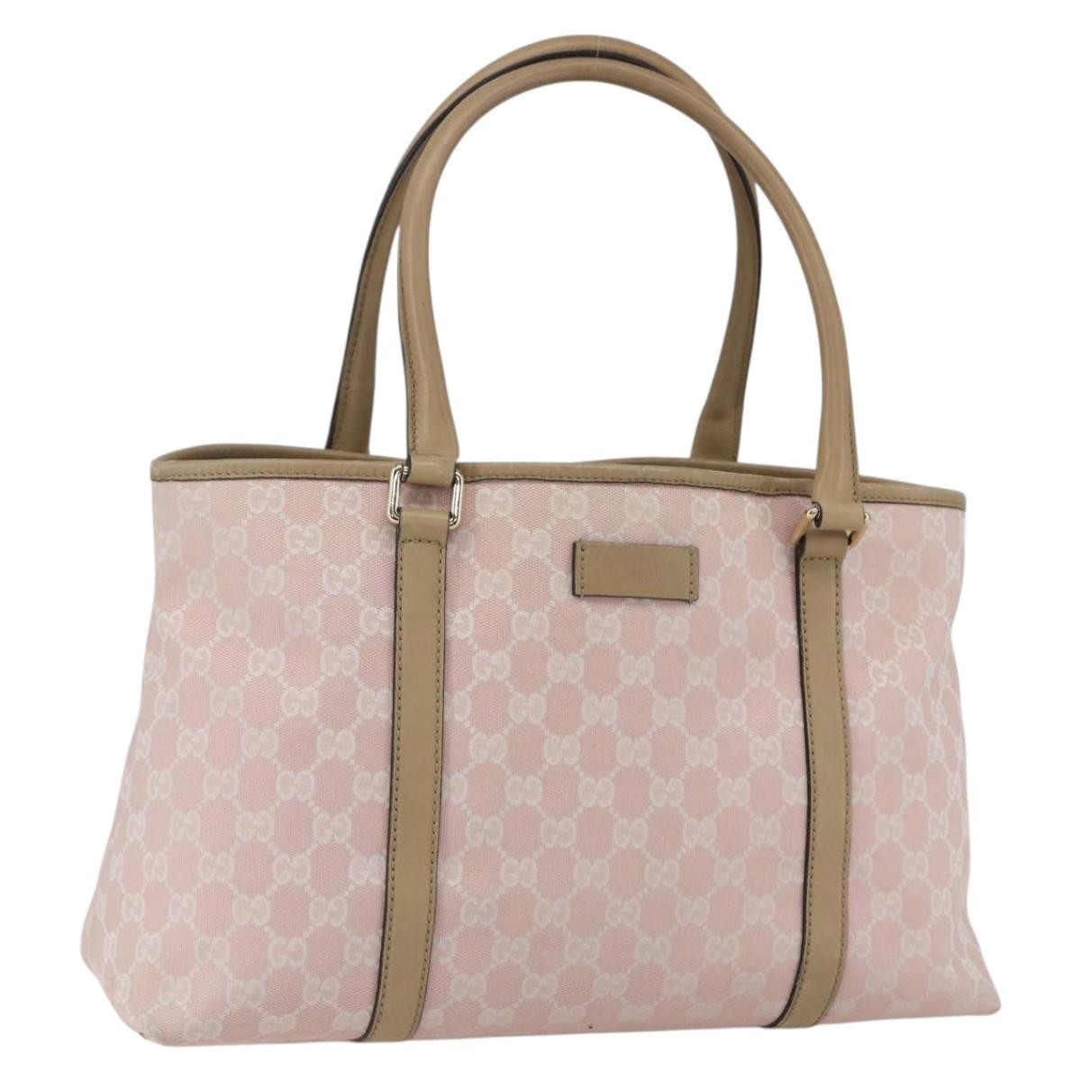 Gucci Joy Tote GG Canvas, PINK, CANVAS, Tote bag
