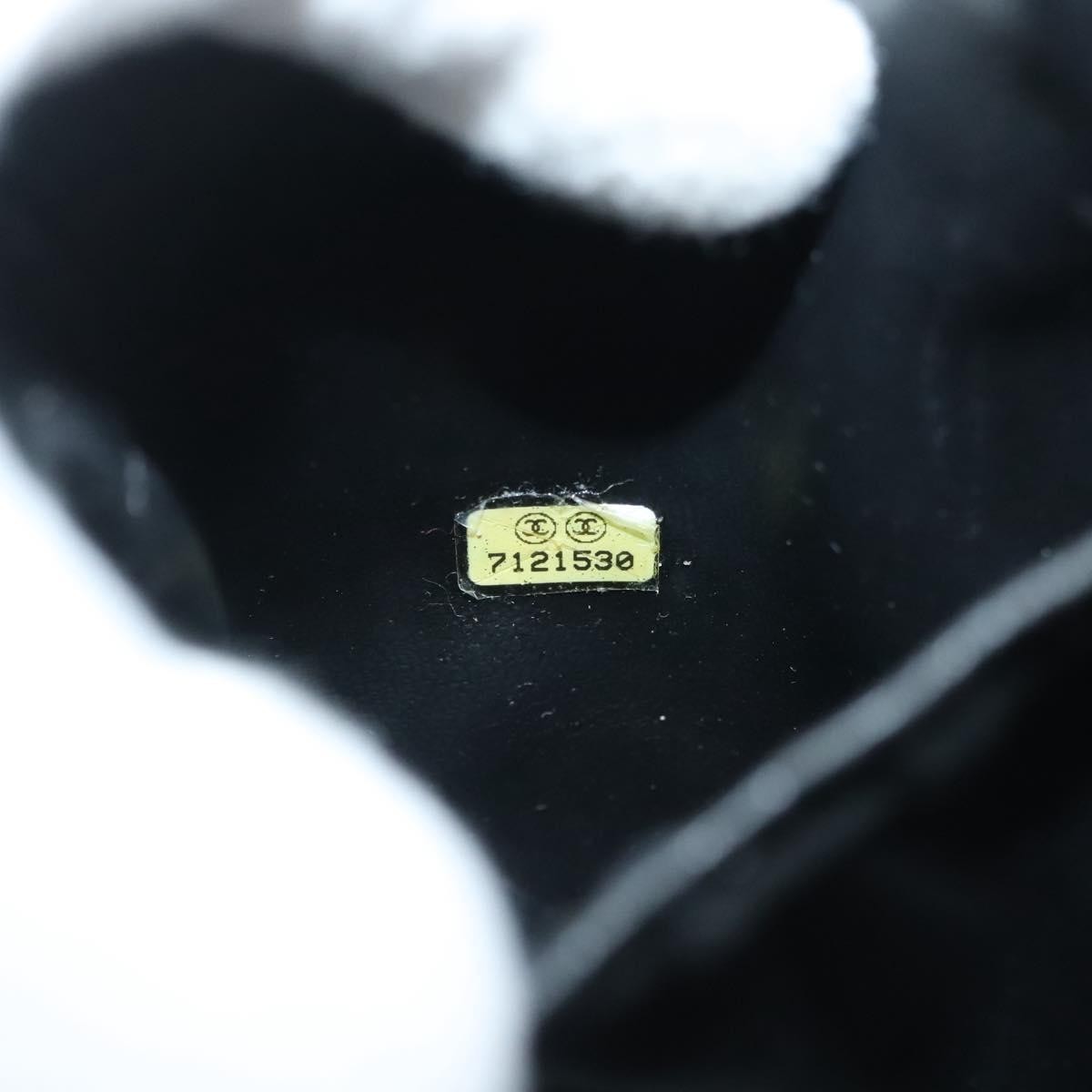 Chanel Vanity pouch Leather, BLACK, LEATHER, Toiletry Case