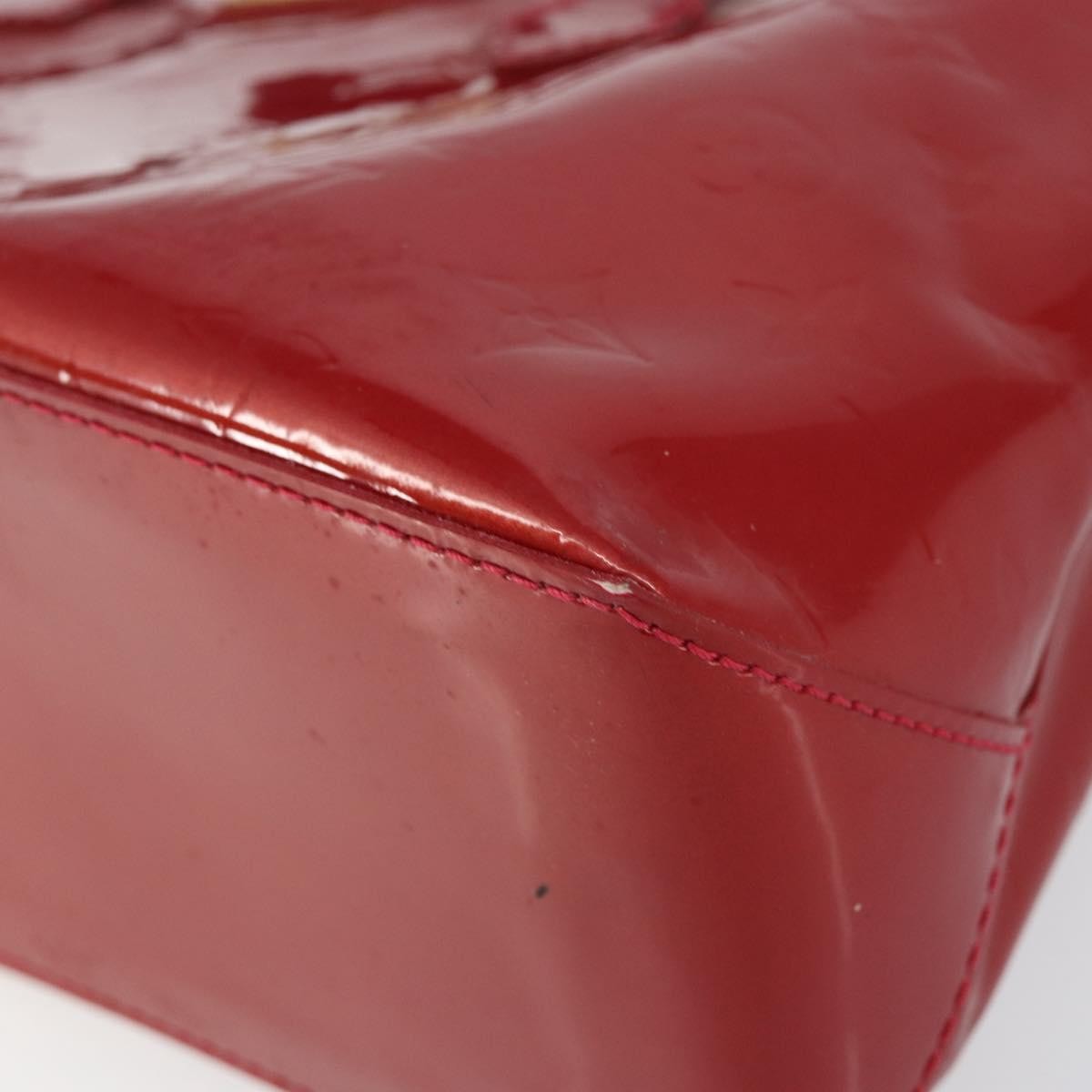 Louis Vuitton Wilshire Handbag Monogram Vernis, RED, PATENT_LEATHER, Handbag