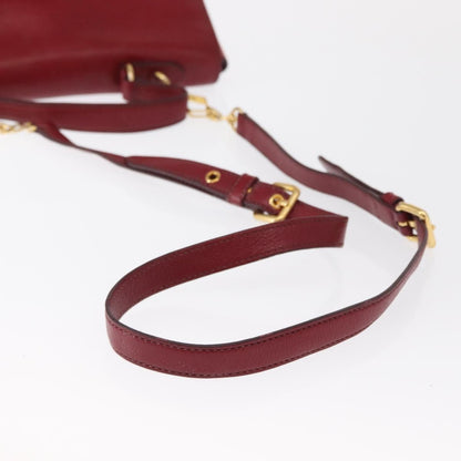 Miu Miu Madras Top Handle Bag Leather, RED, LEATHER, Handbag