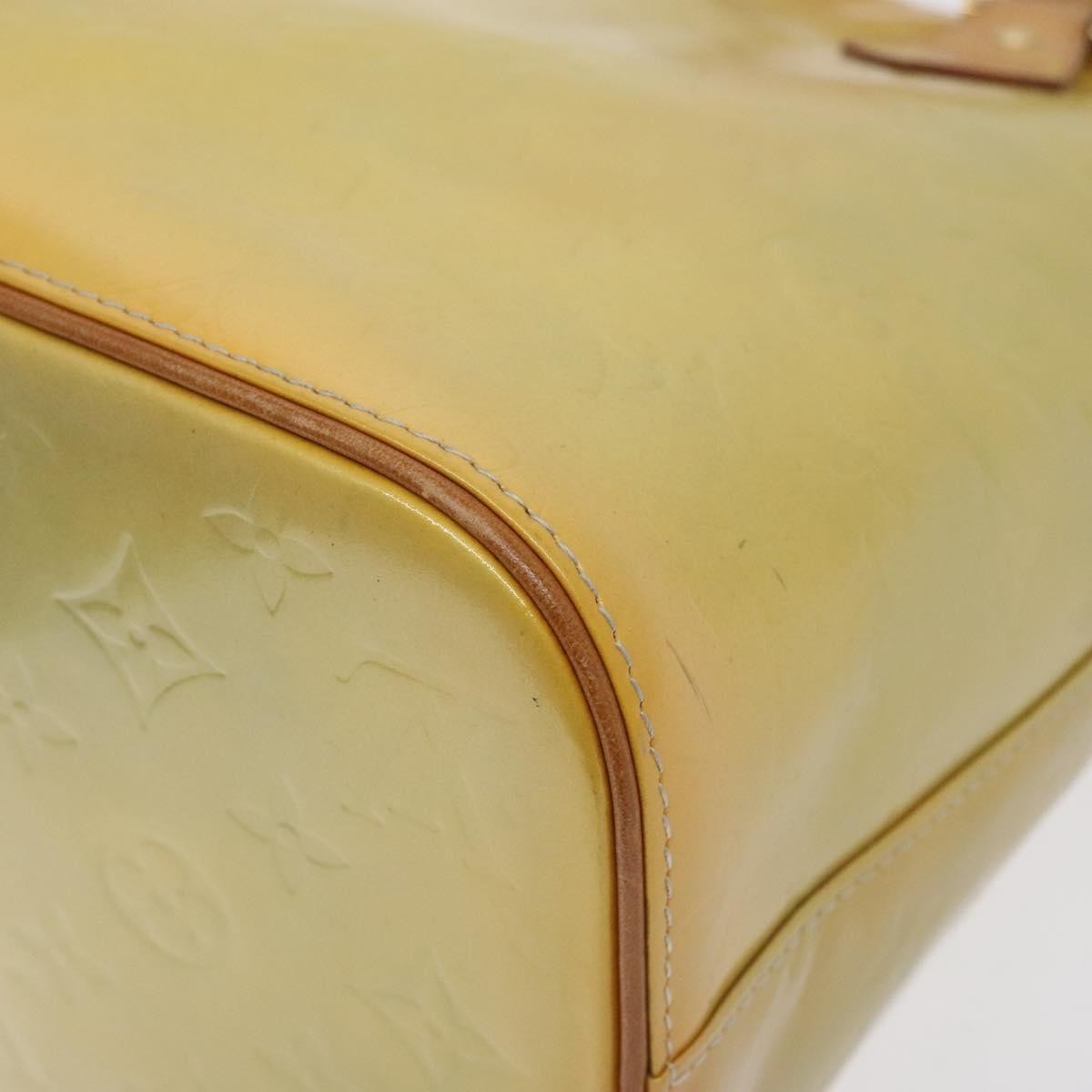 Louis Vuitton Houston Handbag Monogram Vernis, YELLOW, PATENT_LEATHER, Handbag