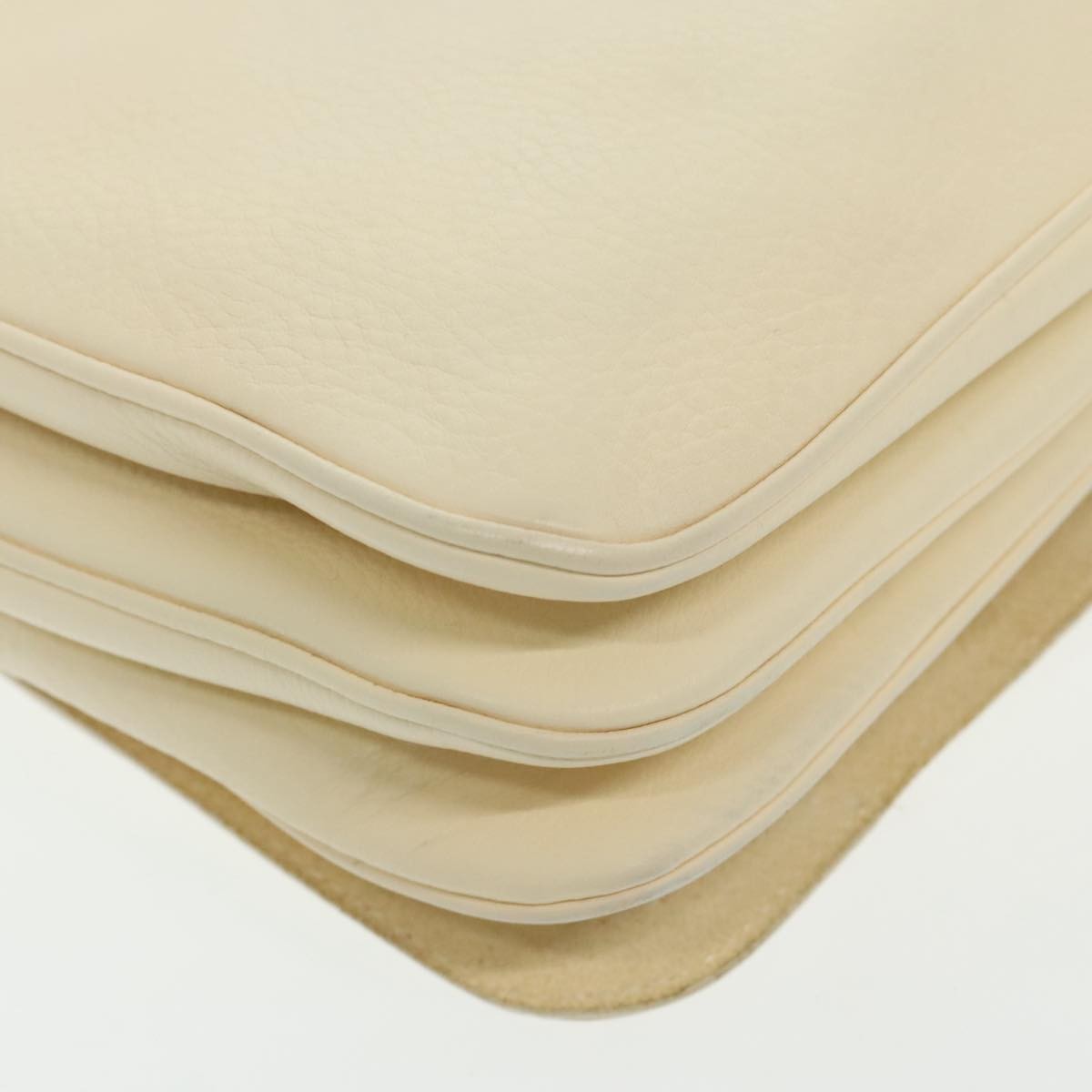 Salvatore Ferragamo Gancini Shoulder Bag Leather, BEIGE, LEATHER, Shoulder bag