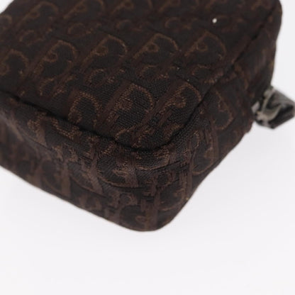 Christian Dior Vintage Trotter Pouch Canvas, BROWN, CANVAS, Clutche & pouche