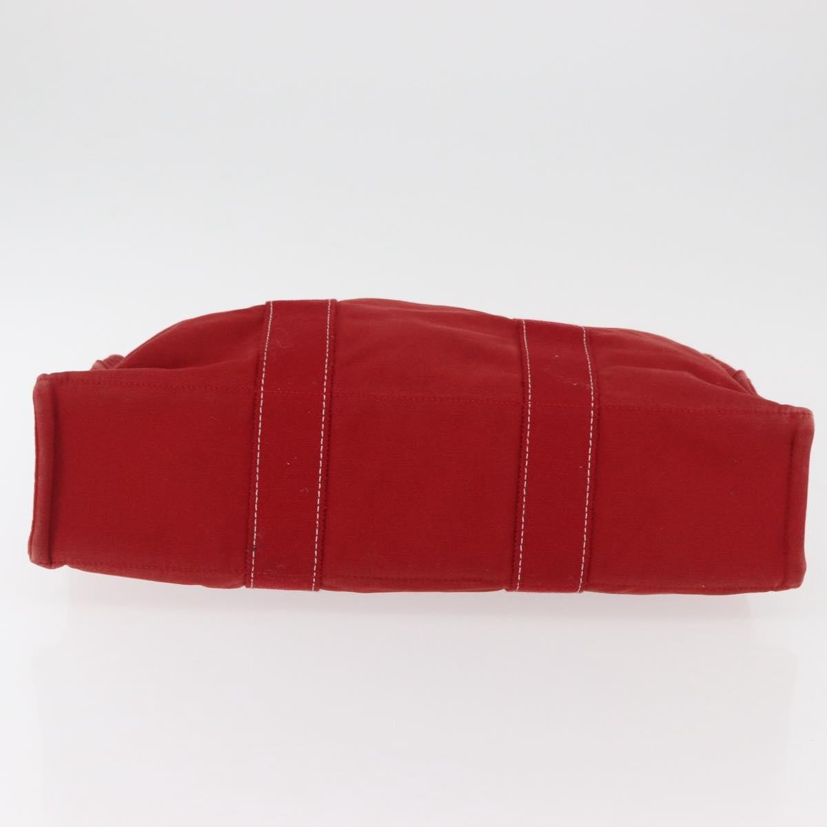 Hermes Fourre Tout Tote Toile, RED, CANVAS, Tote bag