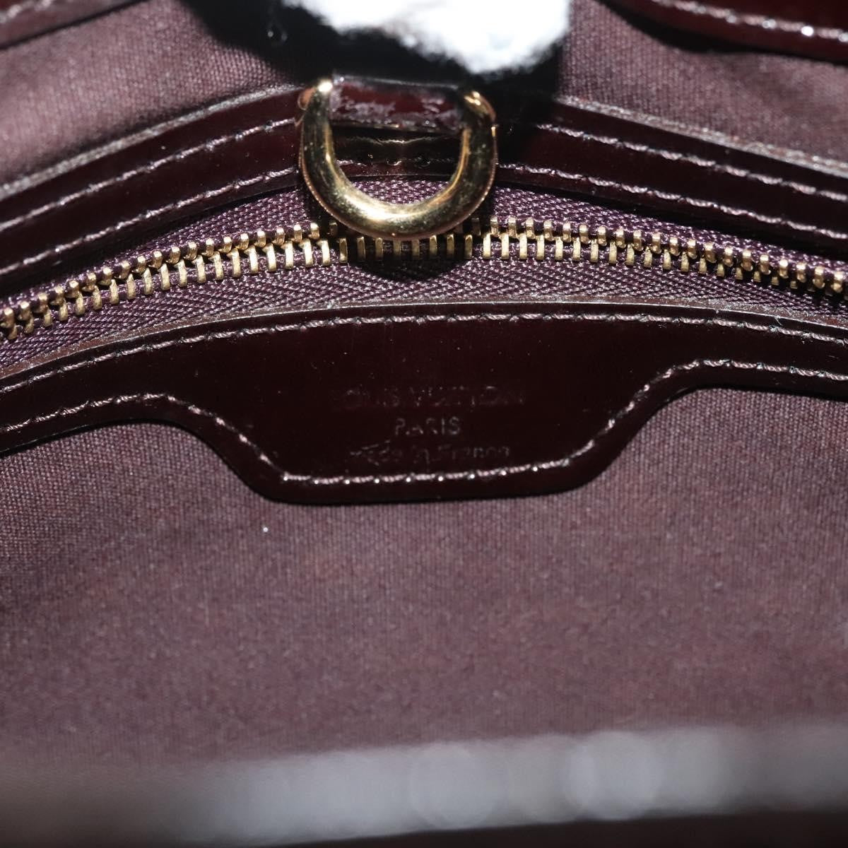 Louis Vuitton Wilshire Handbag Monogram Vernis, PURPLE, PATENT_LEATHER, Handbag