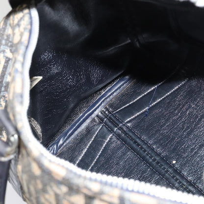 Christian Dior Vintage Trotter Boston Bag Diorissimo Canvas, NAVY, CANVAS, Handbag
