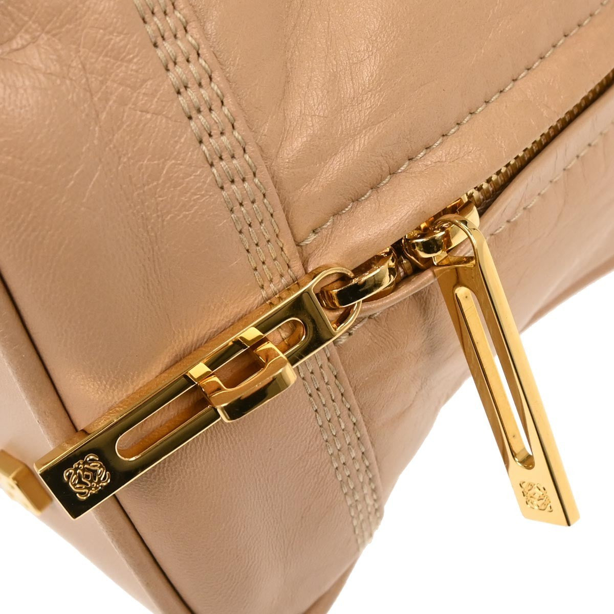 Loewe Amazona Bag Leather, BEIGE, LEATHER, Handbag