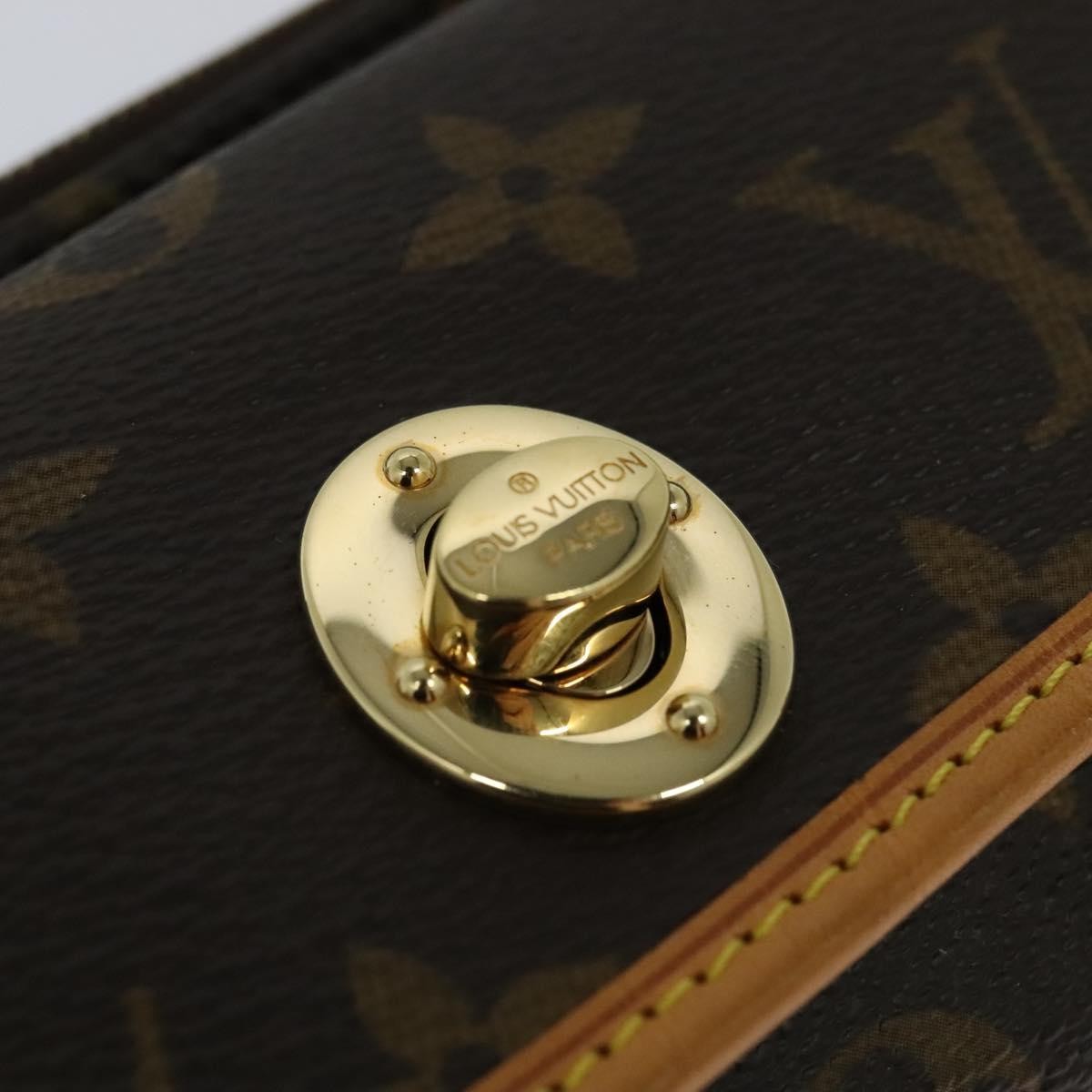 Louis Vuitton Tikal Wristlet Pochette Monogram Canvas, BROWN, CANVAS, Clutche & pouche