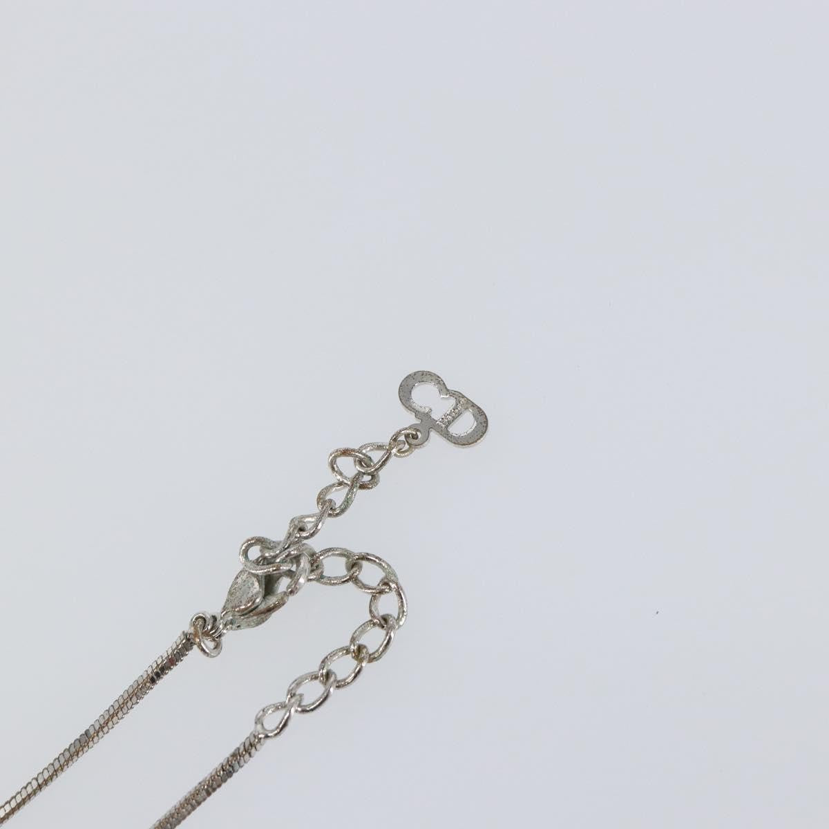 Christian Dior Trotter Pendant Necklace Metal, SILVER, METAL, Necklace