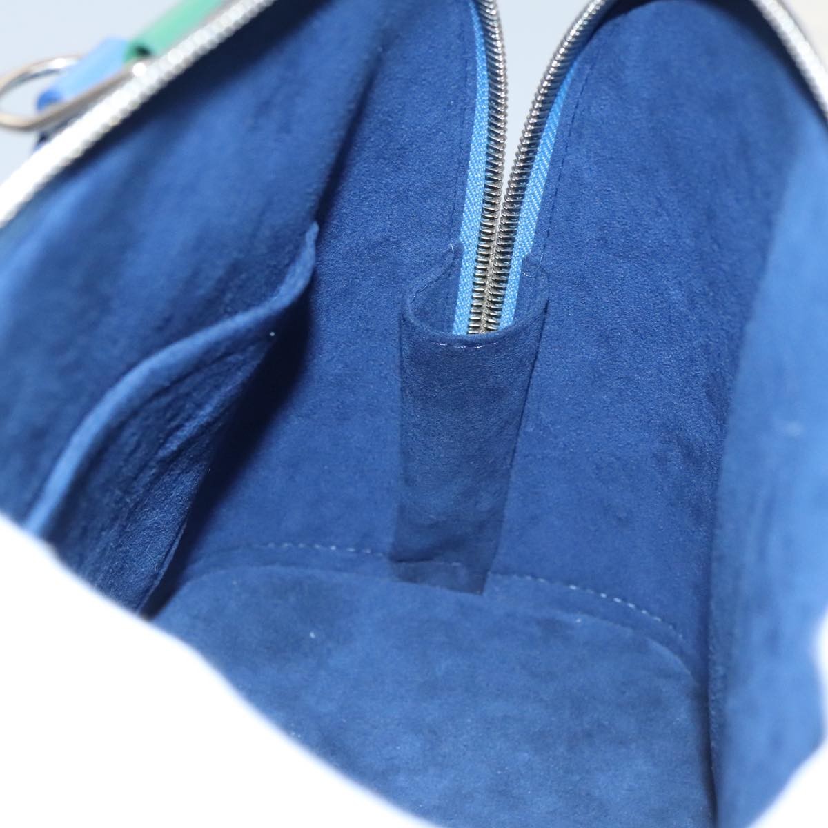 Louis Vuitton Alma Handbag Limited Edition Print Epi Leather, Blue, Leather, Handbag