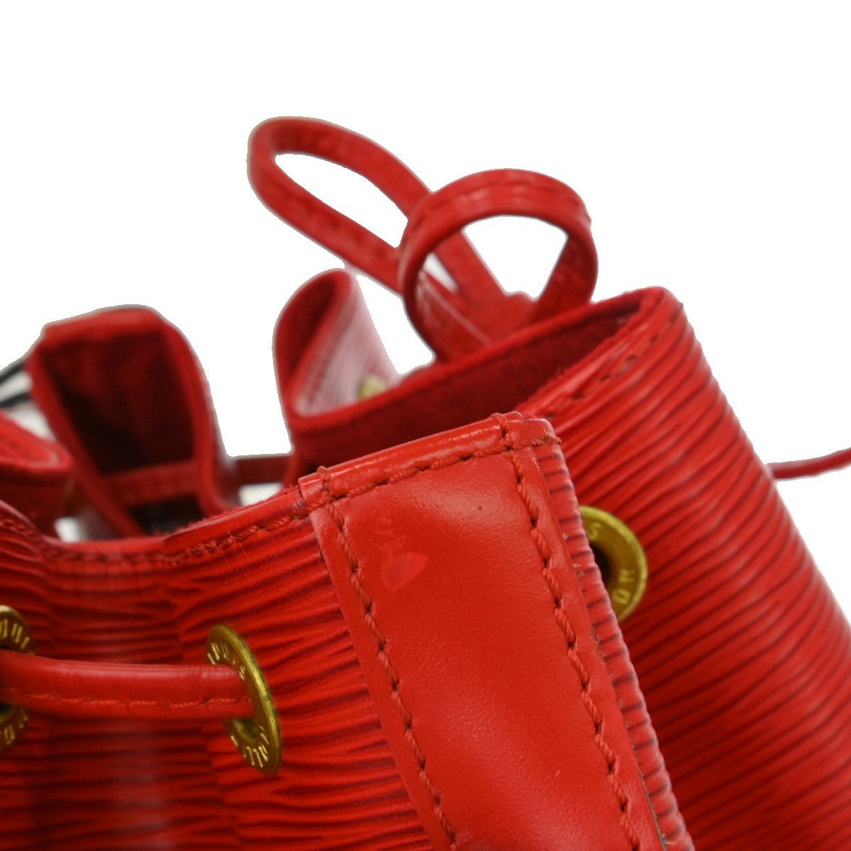 Louis Vuitton Petit Noe Handbag Epi Leather, Red, Leather, Shoulder Bag