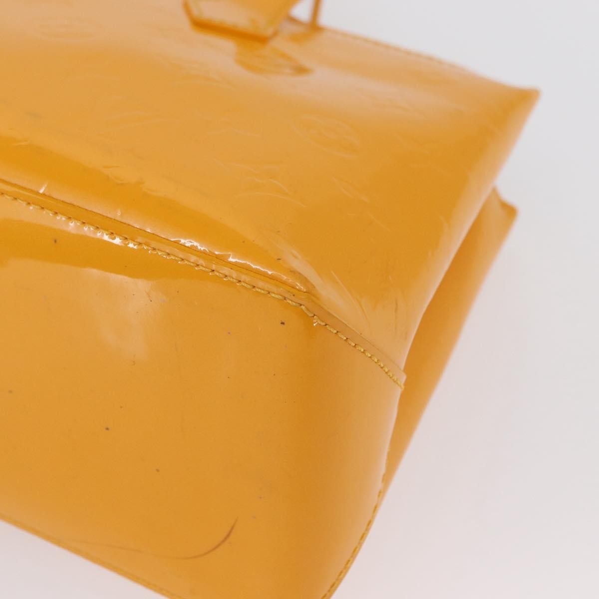 Louis Vuitton Wilshire Handbag Monogram Vernis, YELLOW, PATENT_LEATHER, Handbag