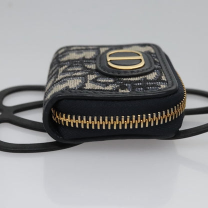 Christian Dior Trotter French Wallet Diorissimo Canvas, Navy, Canvas, Wallet
