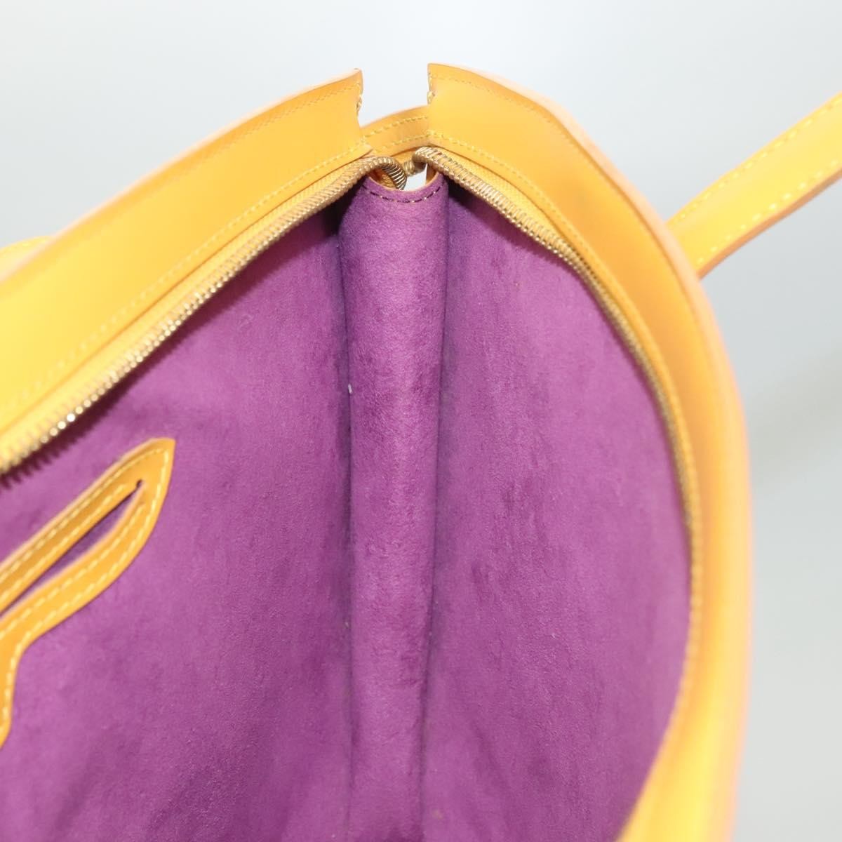 Louis Vuitton Saint Jacques Handbag Epi Leather, YELLOW, LEATHER, Handbag