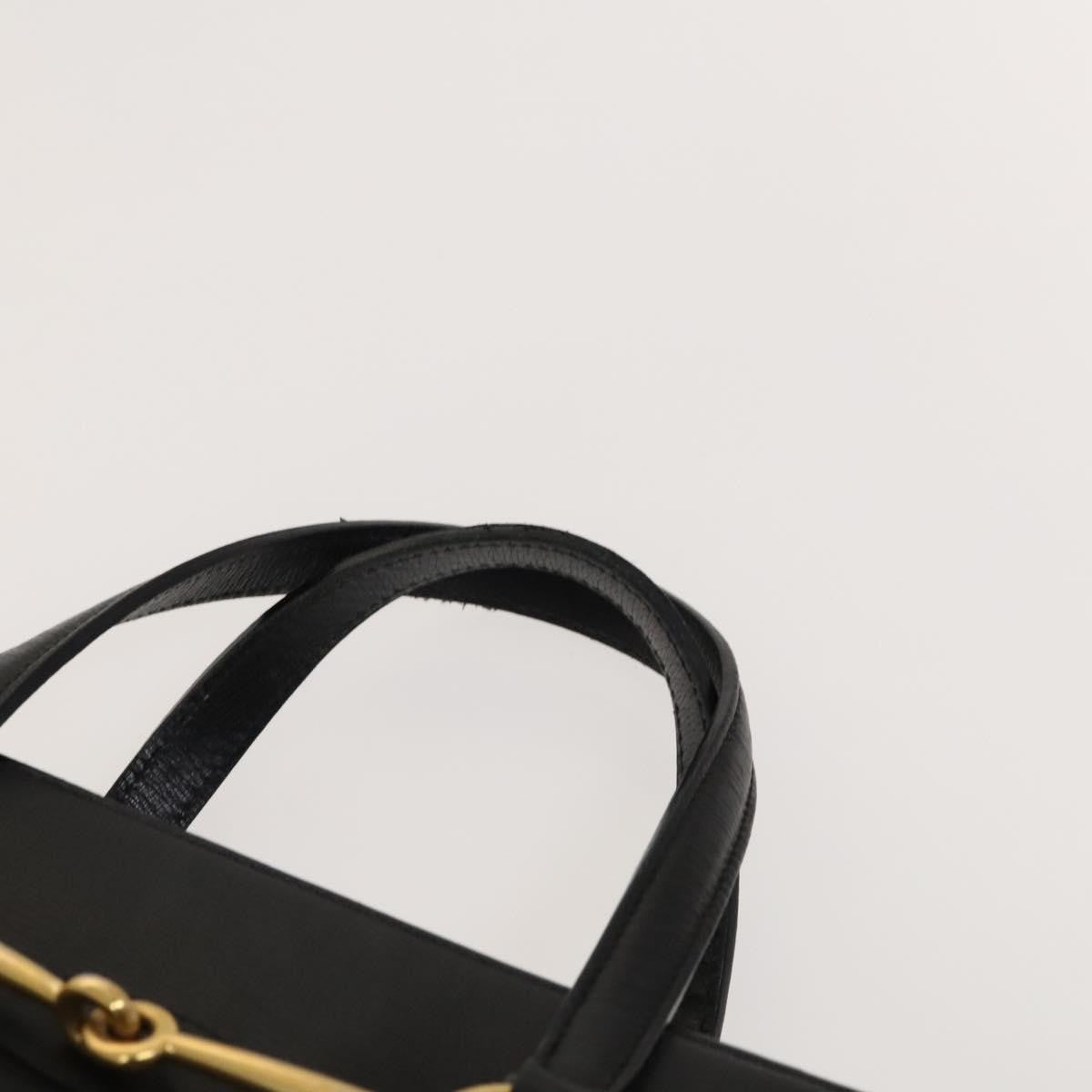 Gucci Bright Bit Convertible Tote Leather, BLACK, LEATHER, Handbag