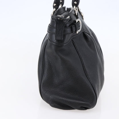 Salvatore Ferragamo Gancini Tote Leather, BLACK, LEATHER, Tote bag