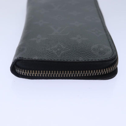 Louis Vuitton Zippy wallet vertical Taurillon Leather, BLACK, CANVAS, Wallets