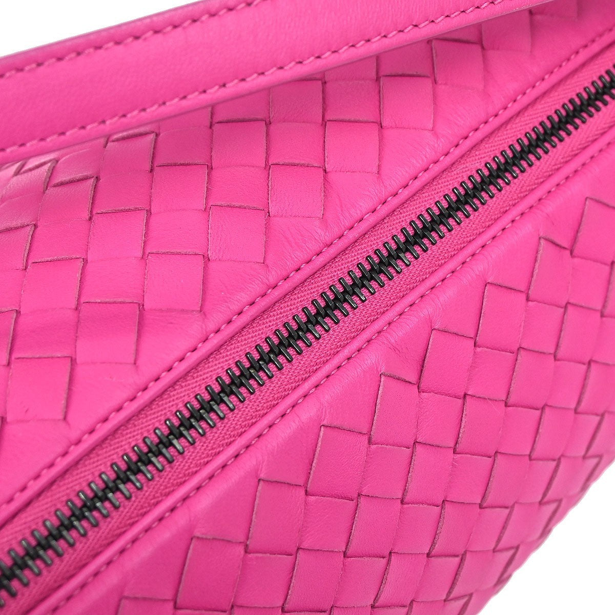 Bottega Veneta Intrecciato Handbag Leather, Pink, Leather, Handbag