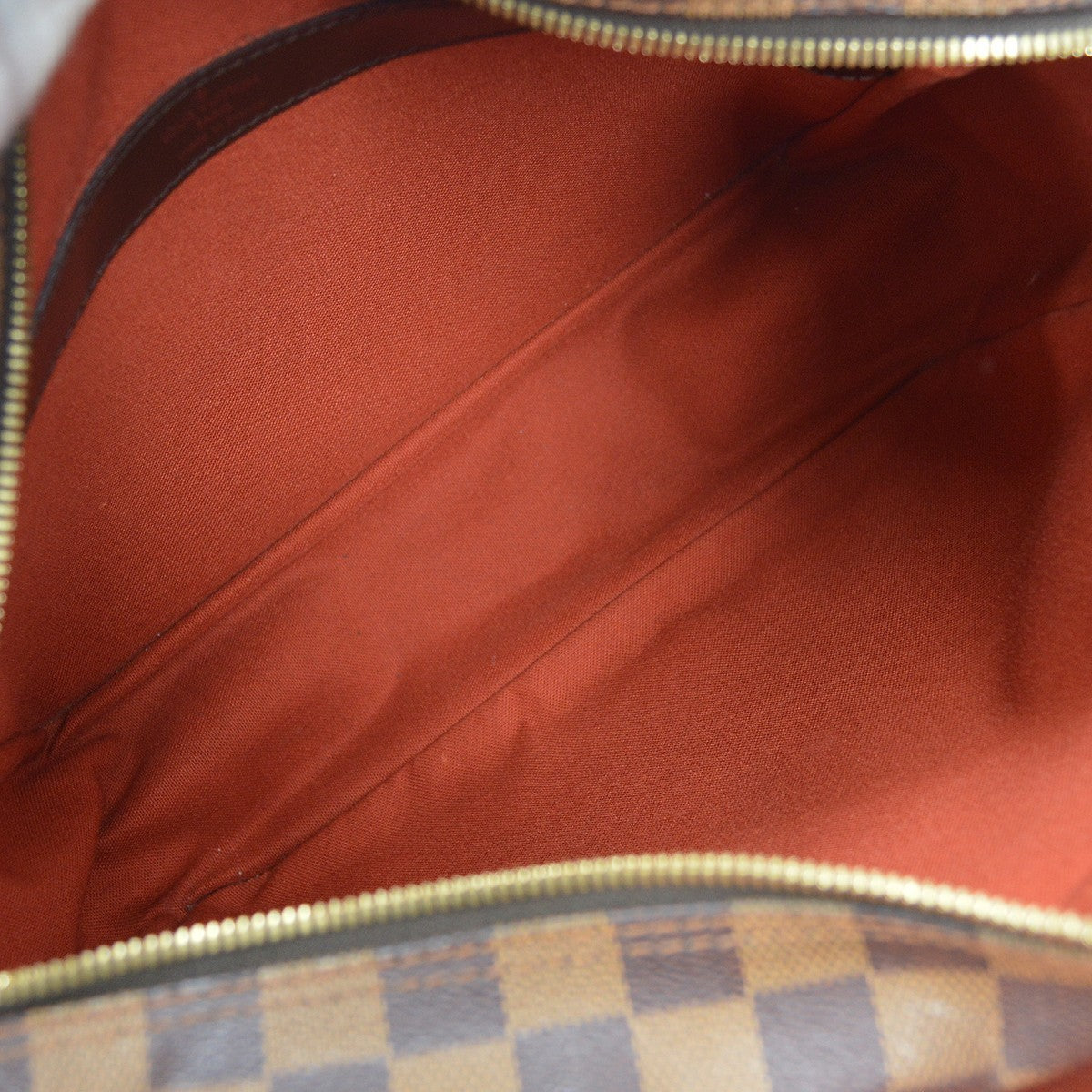 Louis Vuitton Naviglio Handbag Damier, Brown, Canvas, Shoulder Bag