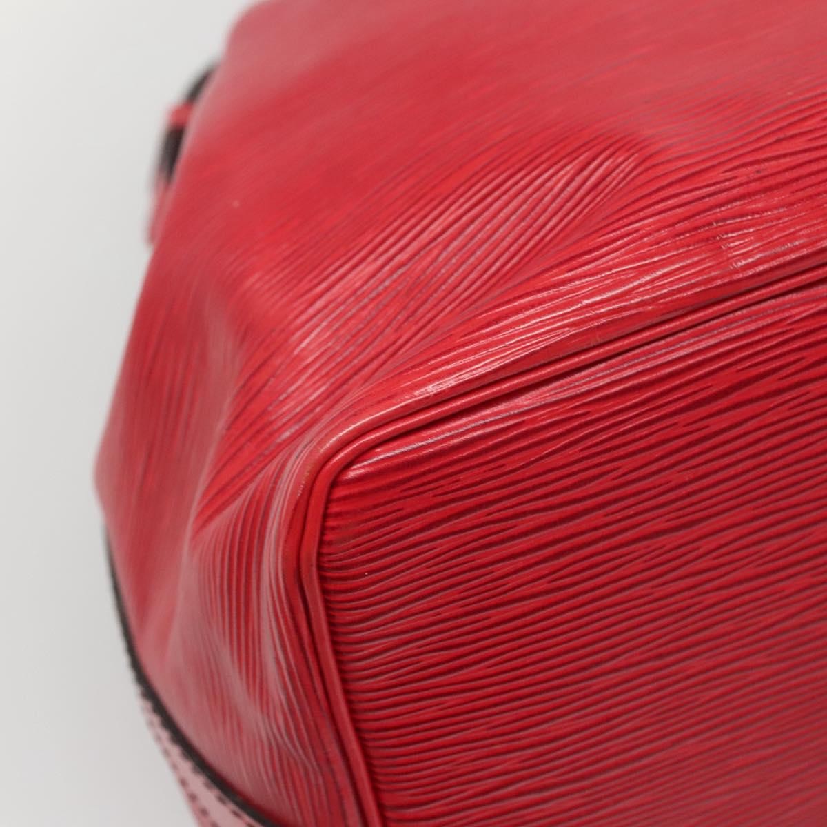 Louis Vuitton Bicolor Petit Noe Handbag Epi Leather, RED, LEATHER, Shoulder bag