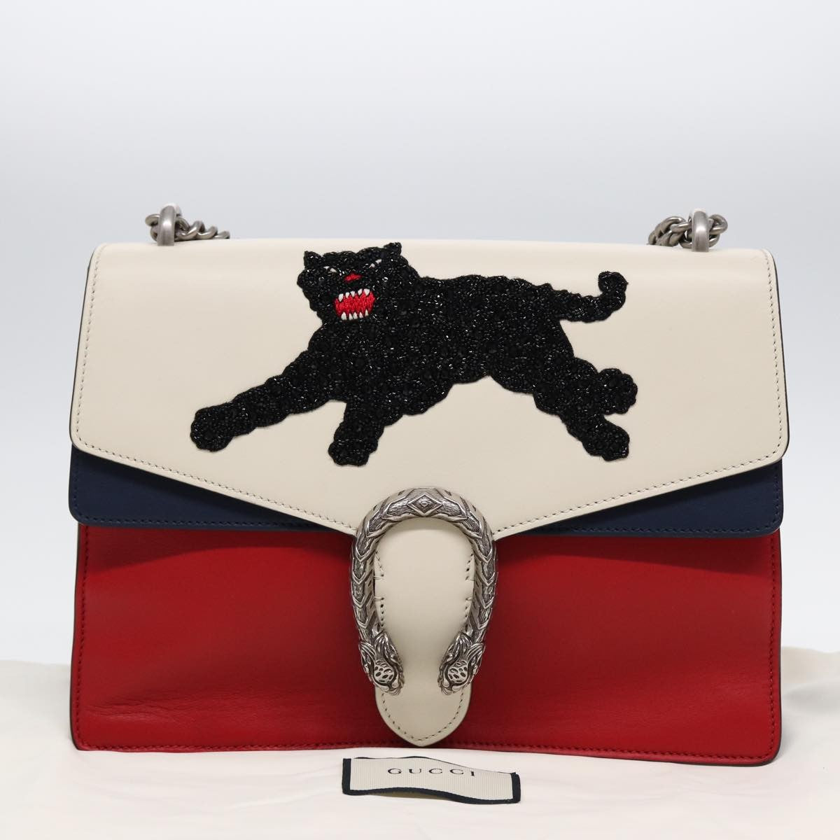 Gucci Dionysus Bag Embellished Leather, Multicolour, Leather, Shoulder Bag