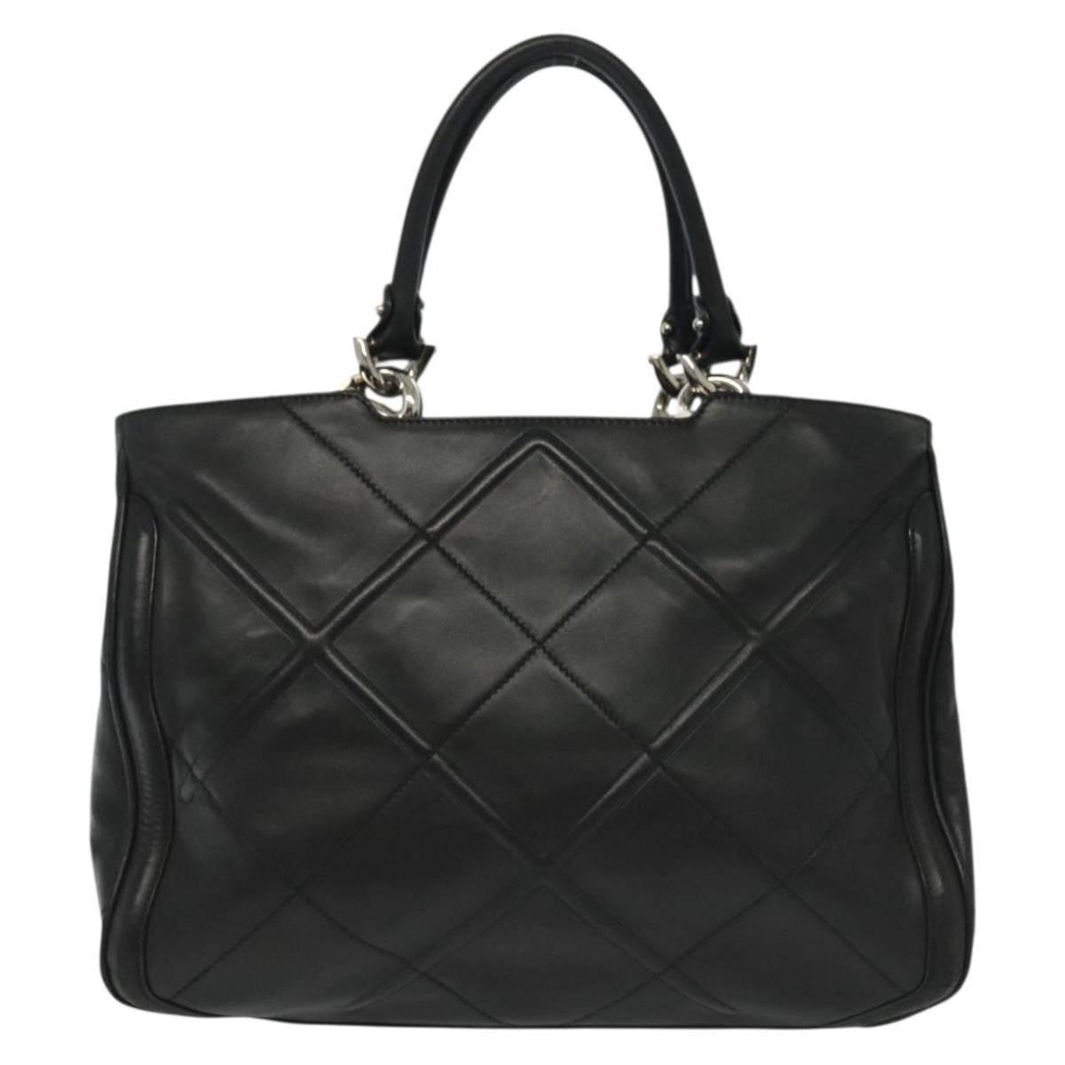 Salvatore Ferragamo Vala Handbag Leather, BLACK, LEATHER, Handbag