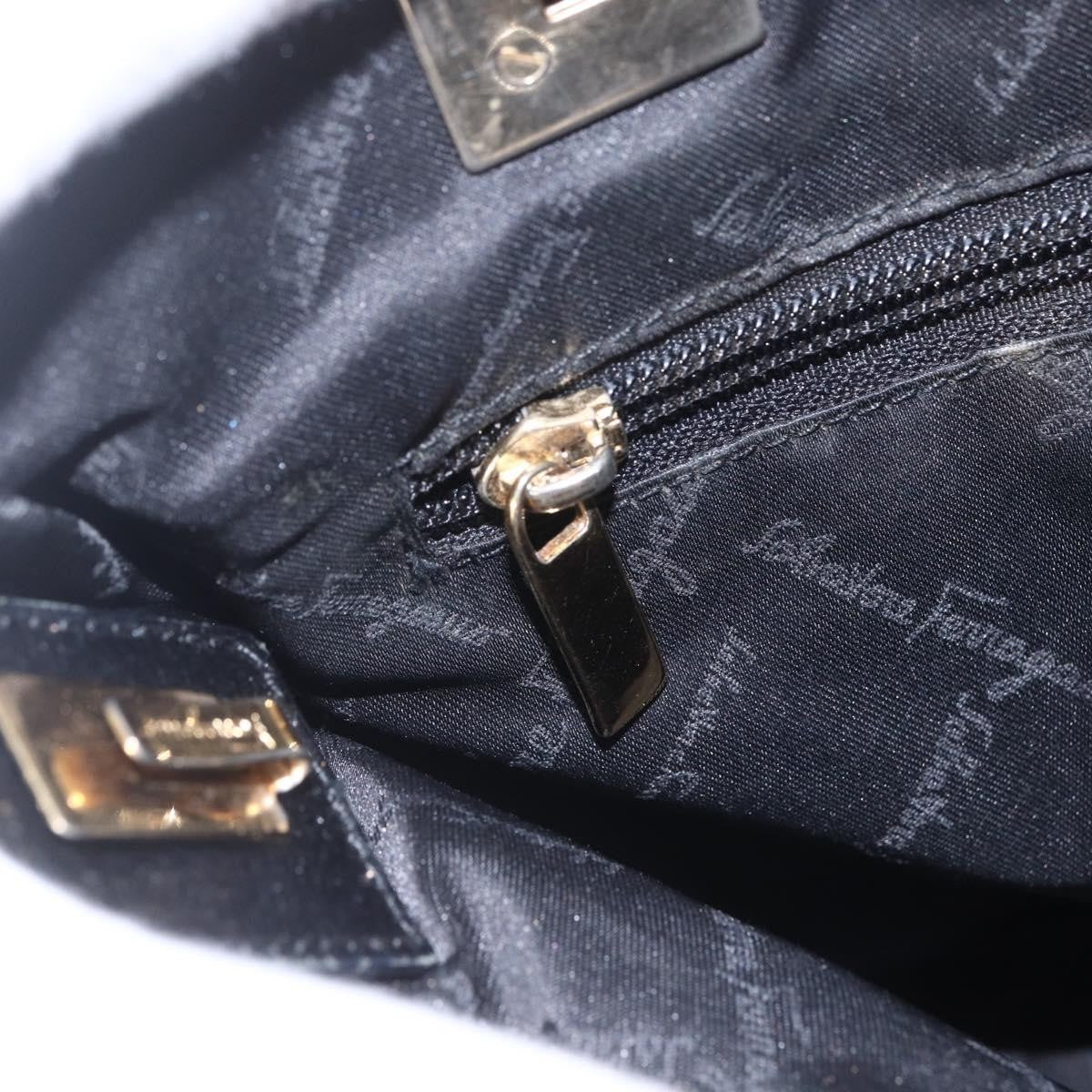 Salvatore Ferragamo Vintage Tote bag Nylon, BLACK, NYLON, Tote bag