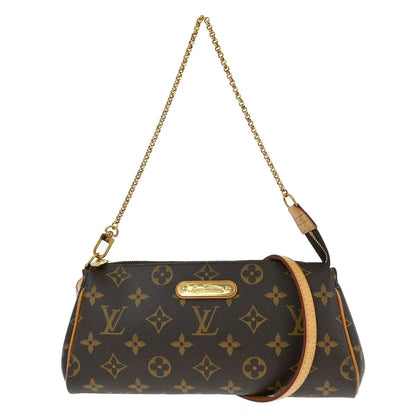Louis Vuitton Eva Handbag Monogram Canvas, BROWN, CANVAS, Clutche & pouche