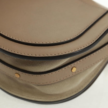Chloe Nile Crossbody Bag Leather, BEIGE, LEATHER, Shoulder bag