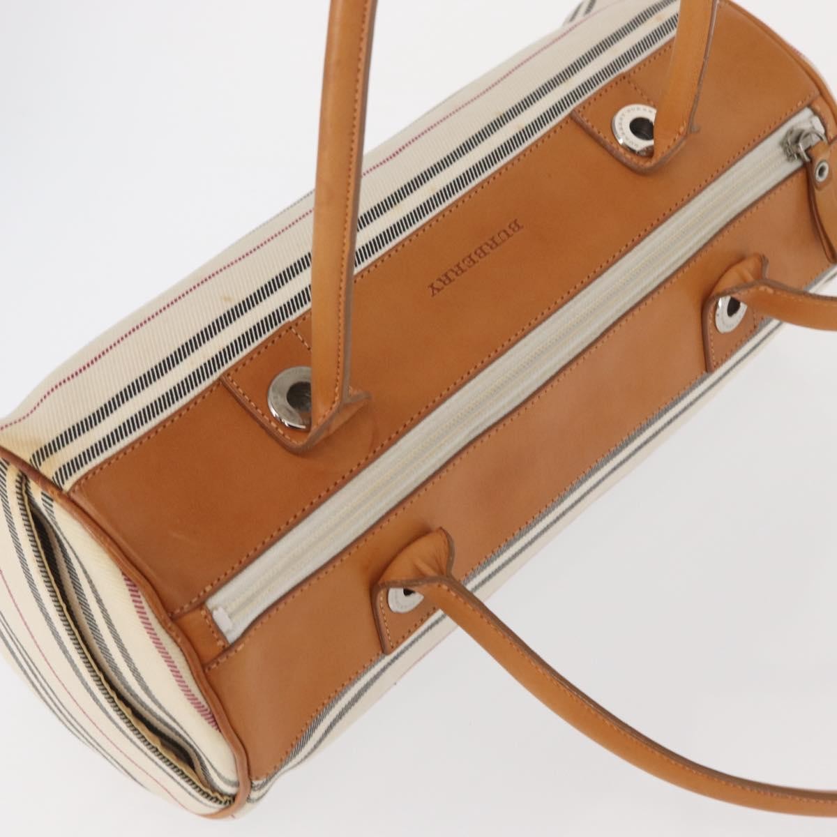 Burberry Vintage Handbag Canvas, BEIGE, CANVAS, Handbag