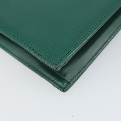 Christian Dior Vintage Shoulder Bag Leather, GREEN, LEATHER, Shoulder bag