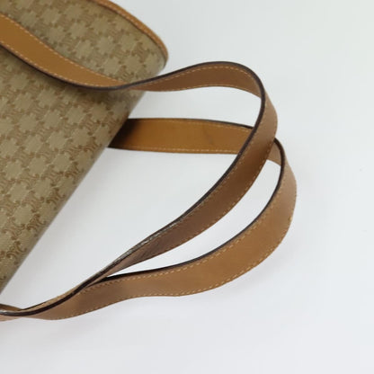 Celine Vintage Macadam Handbag Canvas, BEIGE, CANVAS, Handbag