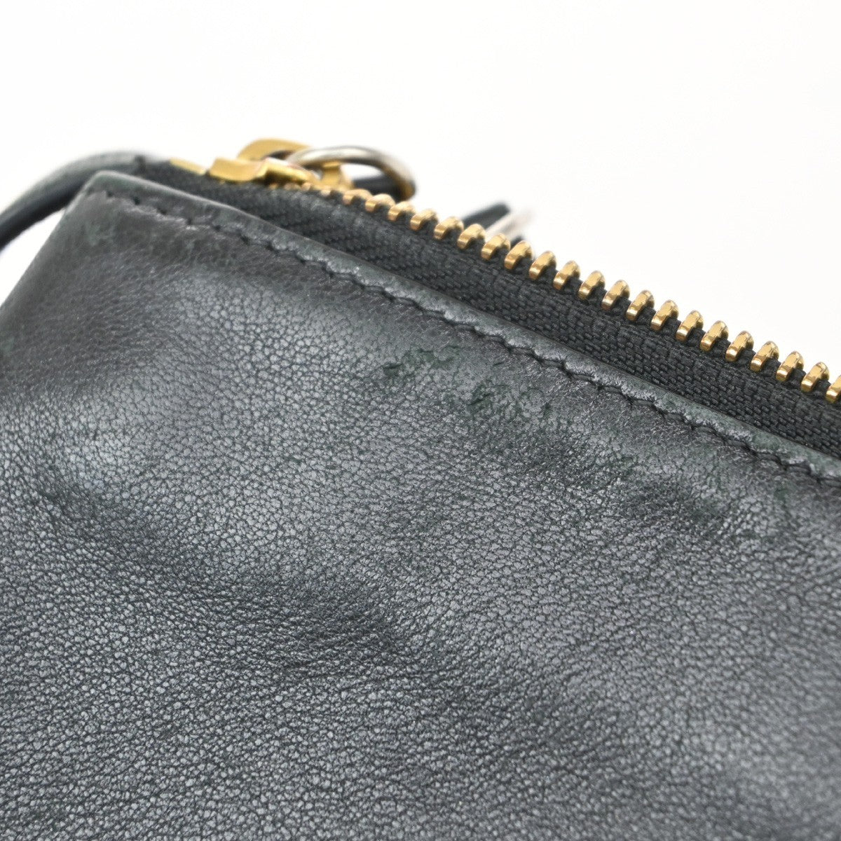 Celine Trio Crossbody Bag Leather, BLACK, LEATHER, Shoulder bag