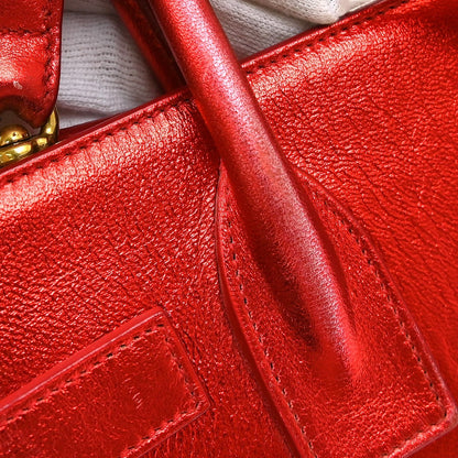Saint Laurent Sac de Jour Bag Leather, Red, Leather, Handbag