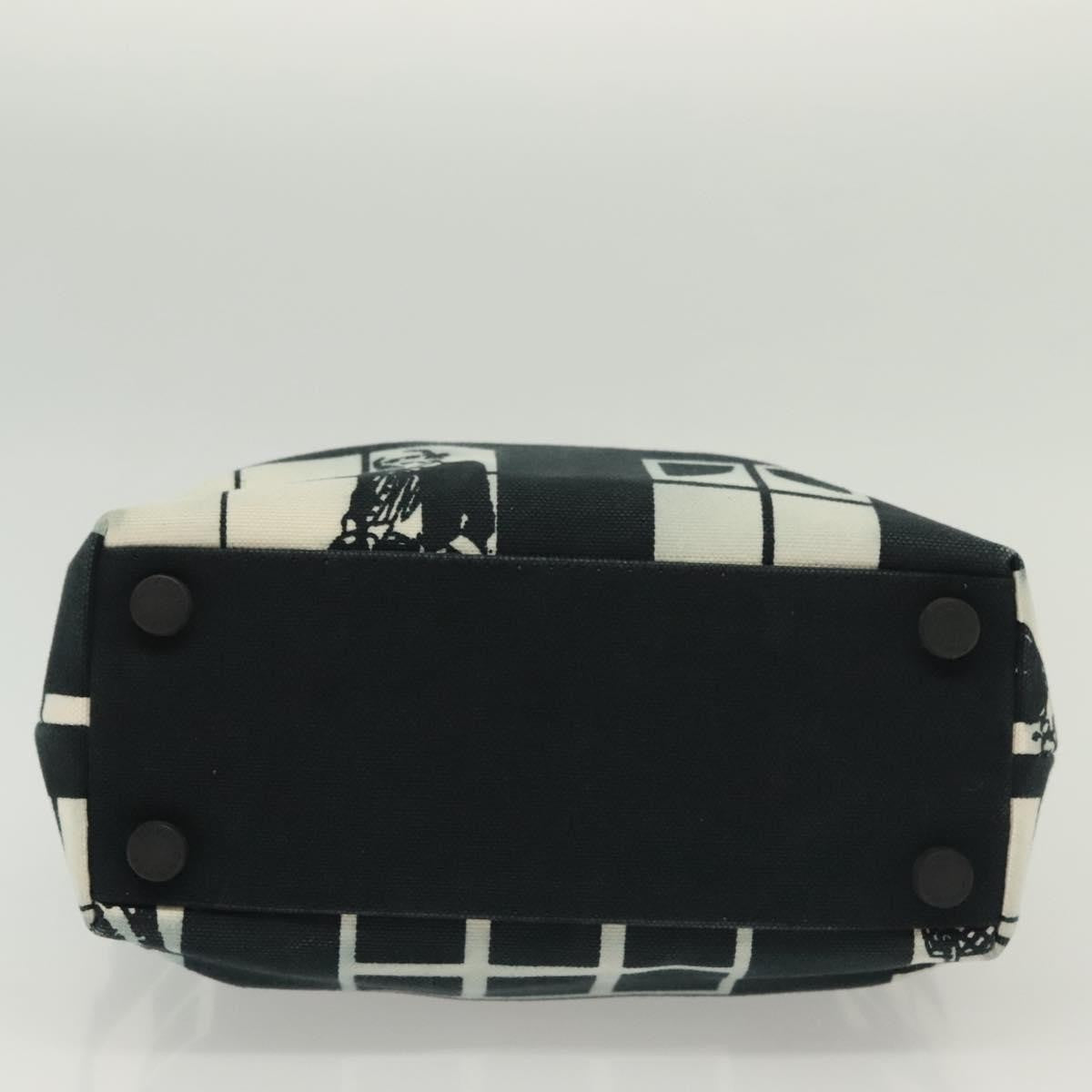 Chanel Coco Window Tote Printed Canvas, BLACK, CANVAS, Tote bag