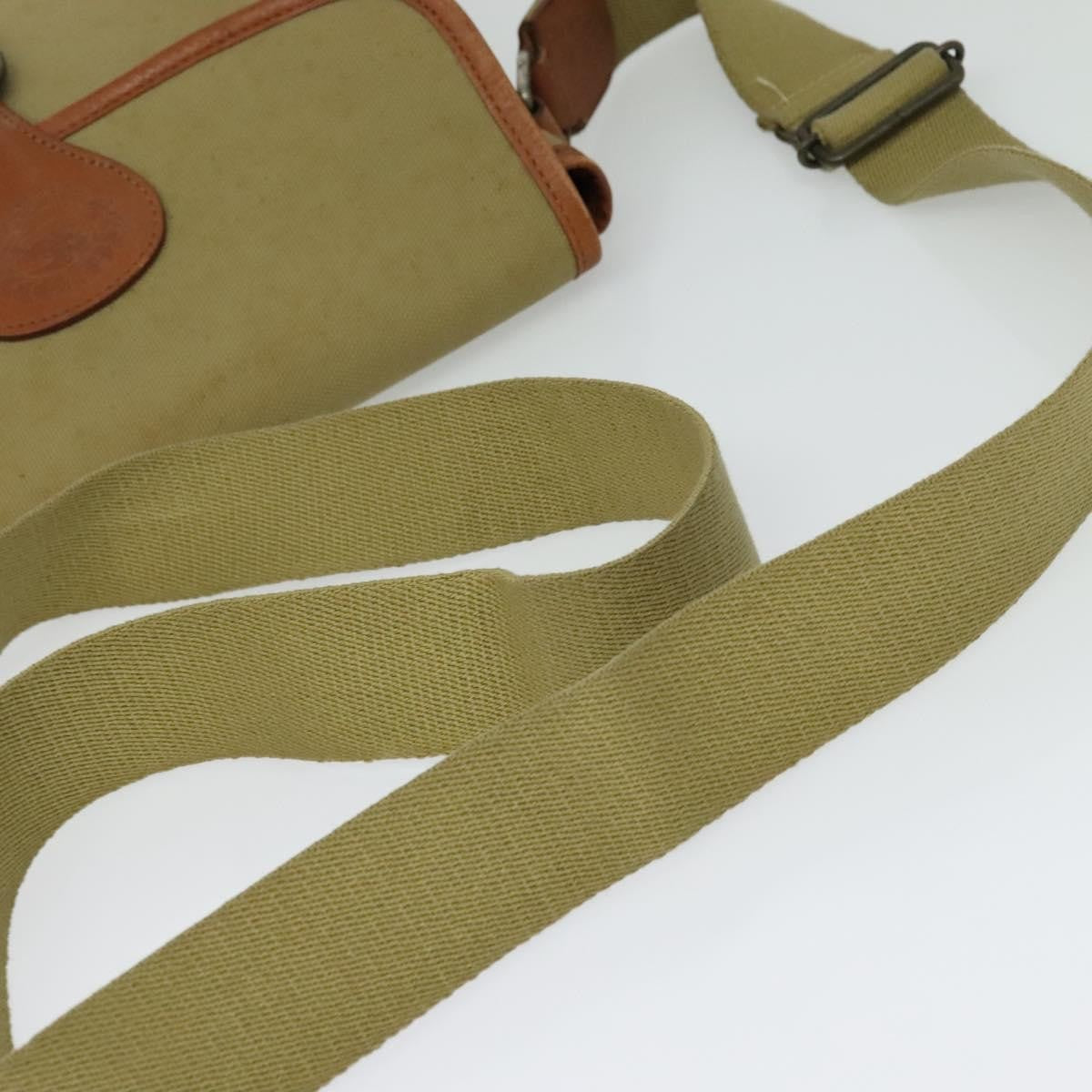 Burberry Front Pocket Messenger Bag Canvas, BEIGE, CANVAS, Shoulder bag