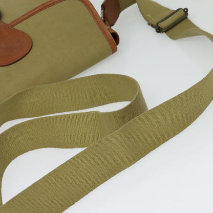Burberry Front Pocket Messenger Bag Canvas, BEIGE, CANVAS, Shoulder bag