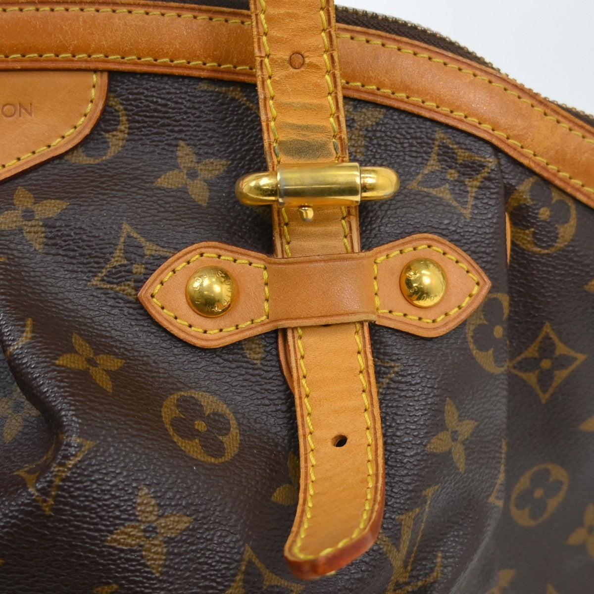 Louis Vuitton Tivoli Handbag Monogram Canvas, Brown, Canvas, Handbag