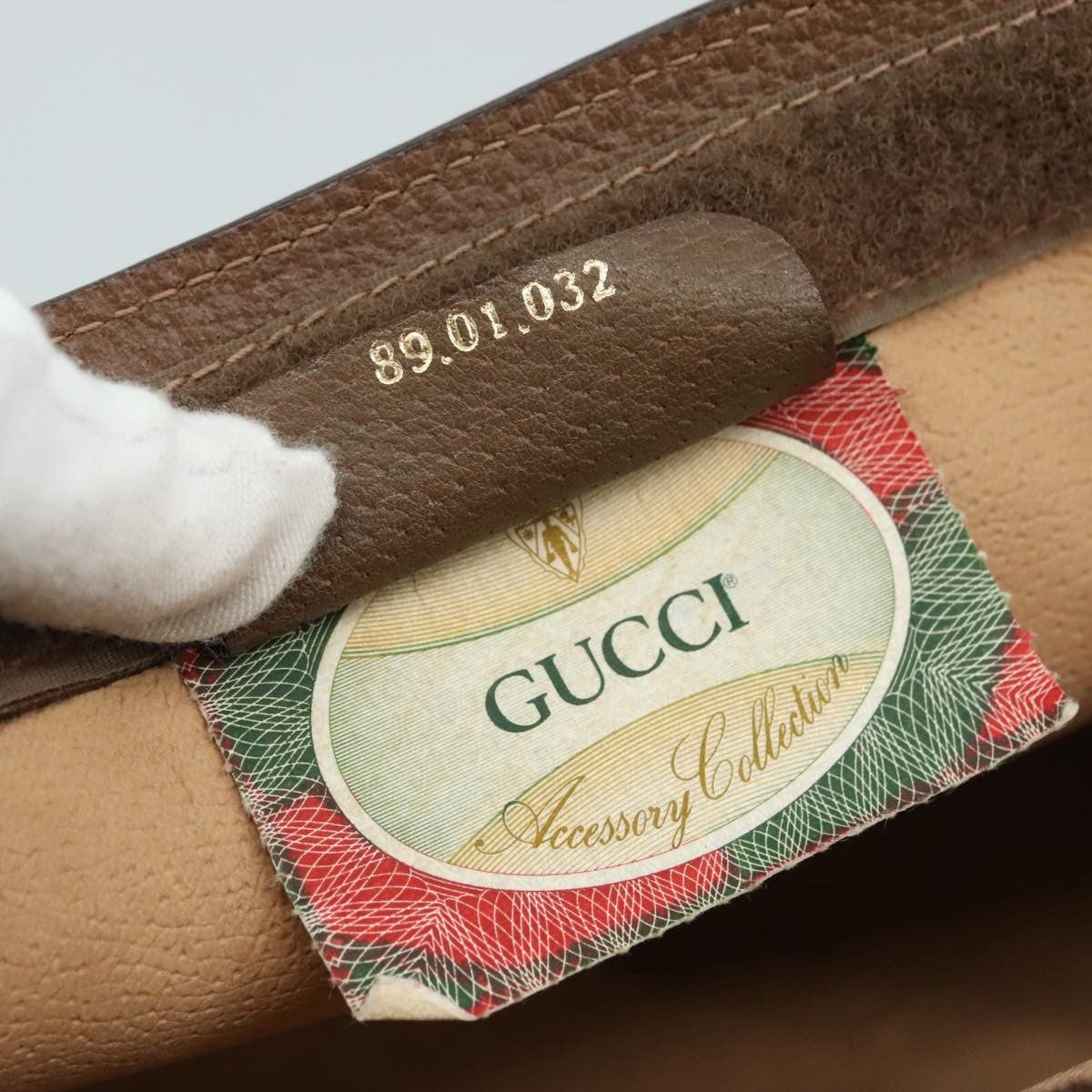 Gucci Vintage old clutch Canvas, BEIGE, PVC, Clutche & pouche