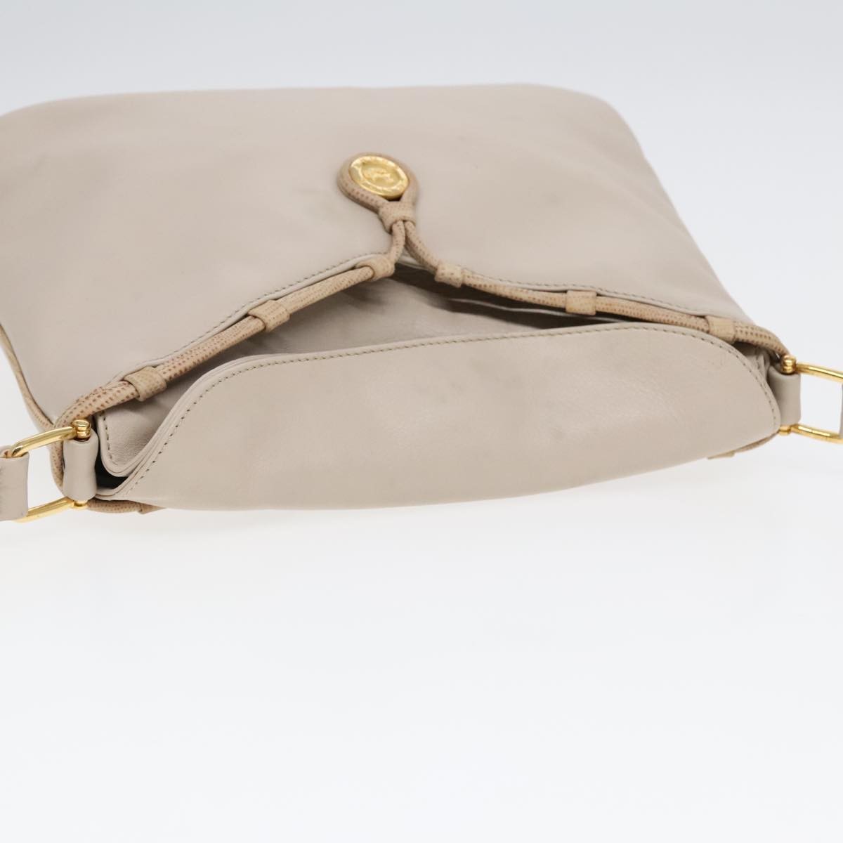 Celine Horse Carriage Shoulder bag Leather, BEIGE, LEATHER, Shoulder bag