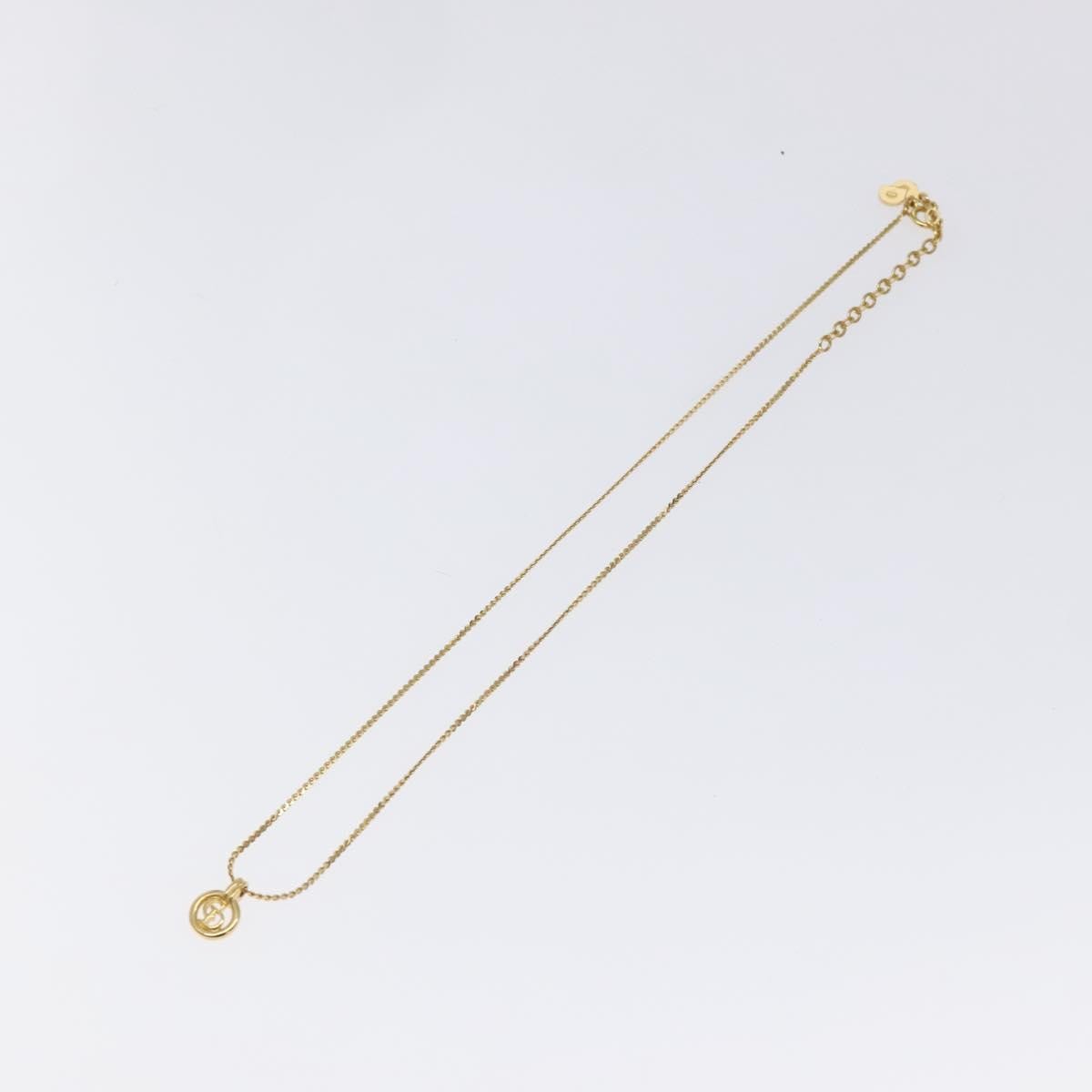 Christian Dior CD Pendant Necklace Gold-plated, GOLD, GOLD_PLATED, Necklace