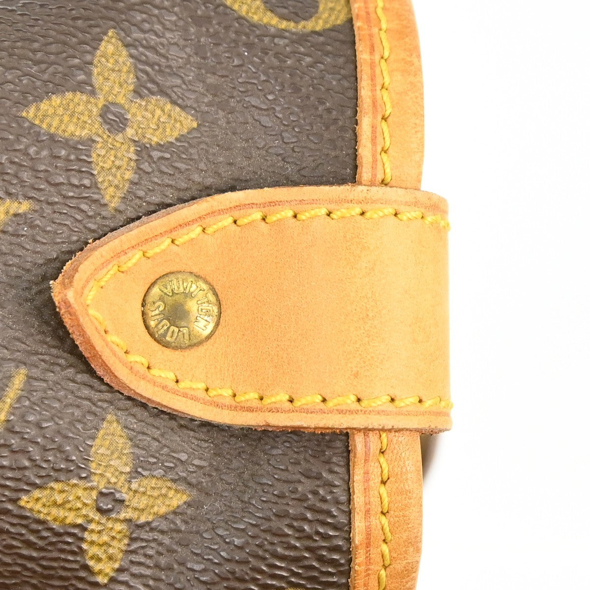 Louis Vuitton Saumur Handbag Monogram Canvas, Brown, Canvas, Shoulder Bag
