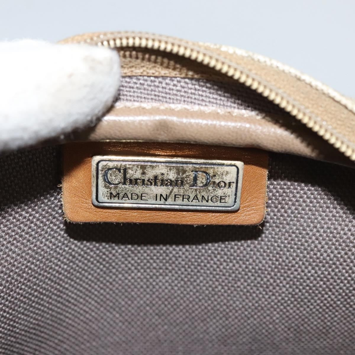 Christian Dior Vintage Honeycomb Shoulder Bag Canvas, BEIGE, CANVAS, Shoulder bag