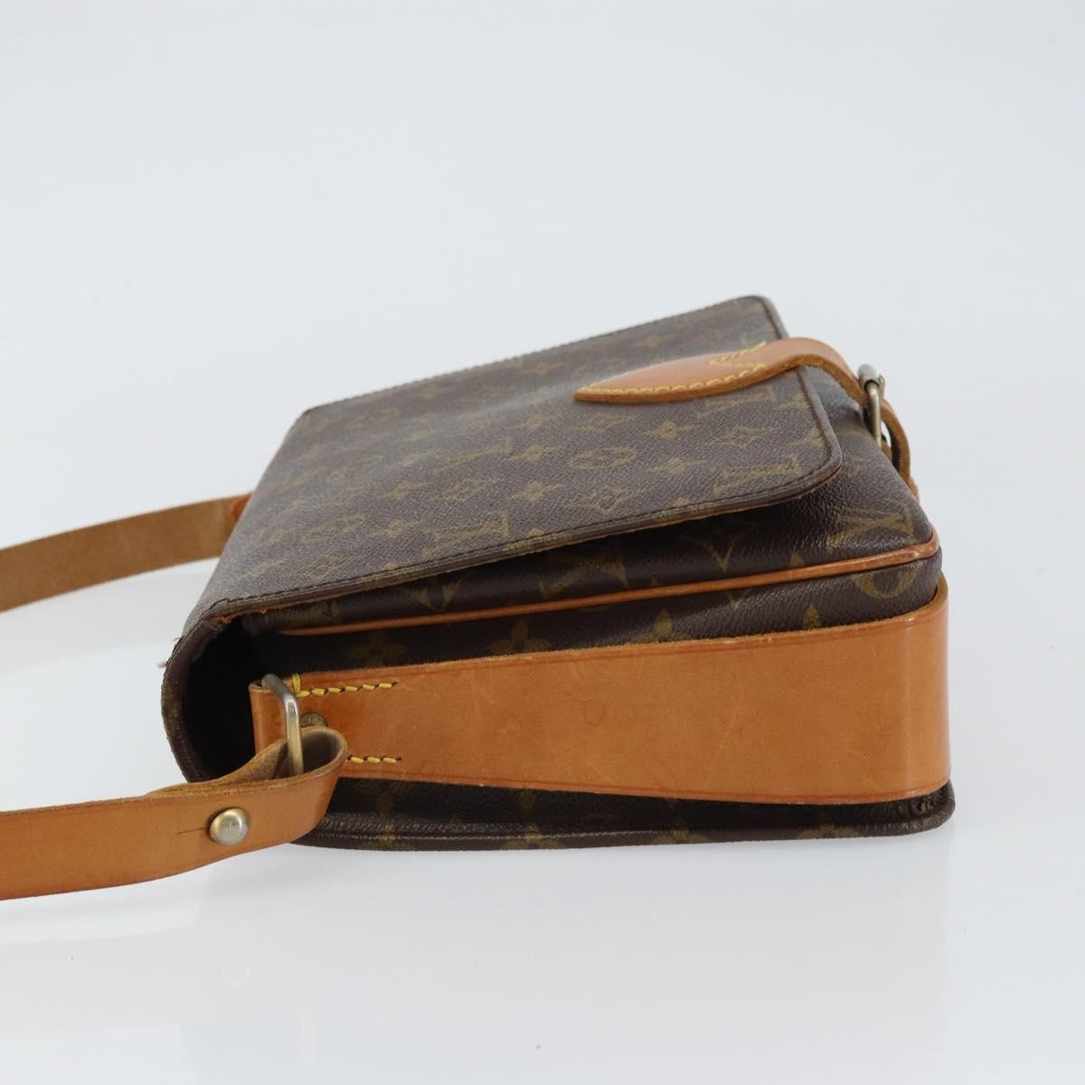 Louis Vuitton Cartouchiere Handbag Monogram Canvas, BROWN, CANVAS, Shoulder bag
