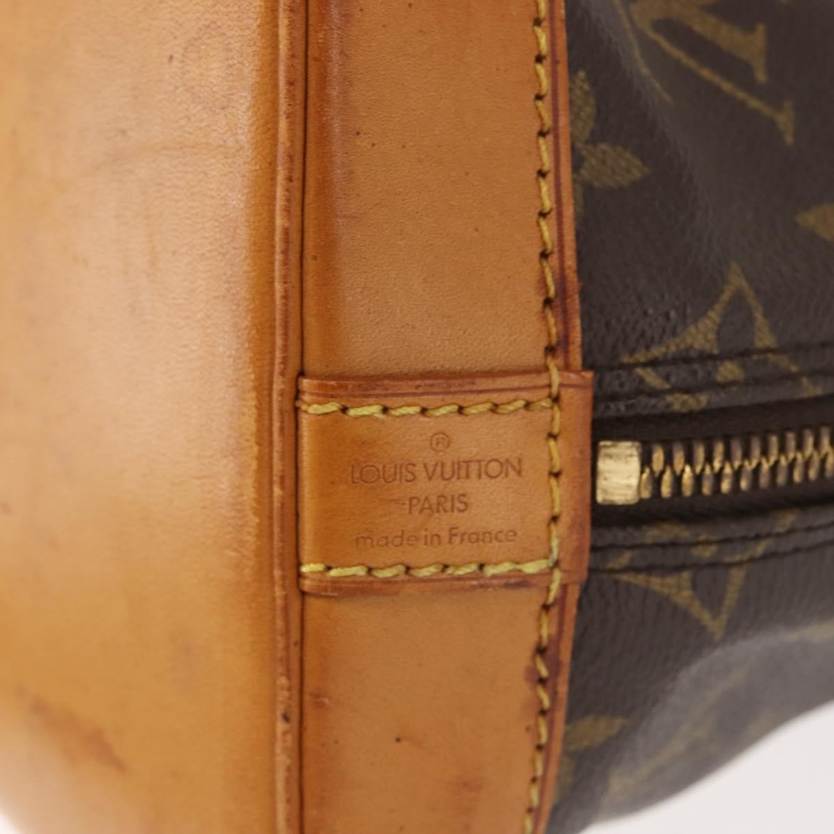 Louis Vuitton Alma Handbag Monogram Canvas, BROWN, CANVAS, Handbag
