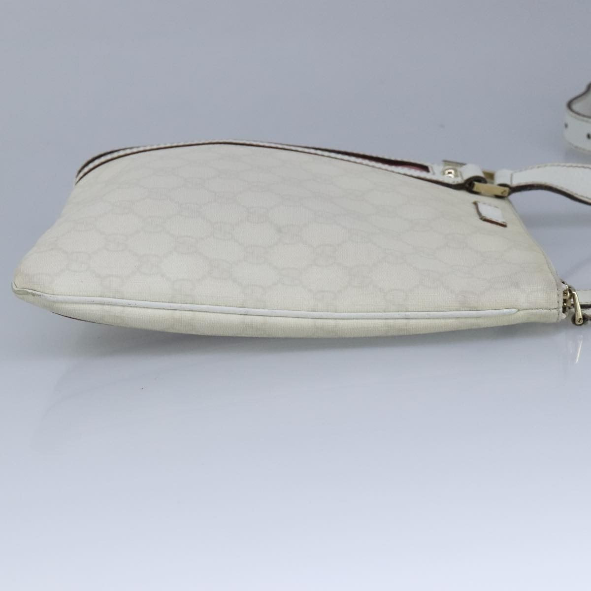 Gucci Sherry line shoulder bag Canvas, White, PVC, Shoulder Bag