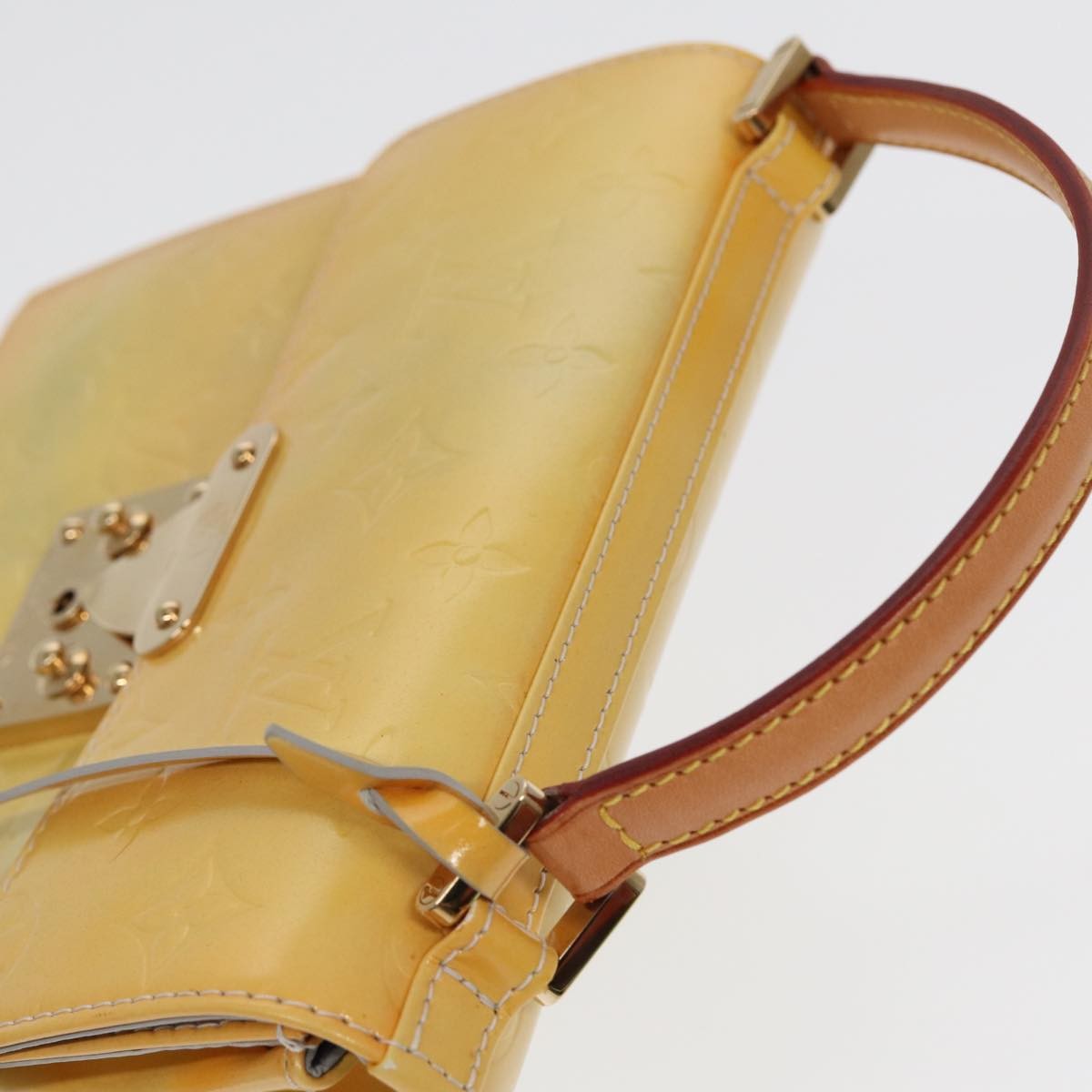 Louis Vuitton Spring Street Handbag Monogram Vernis, BEIGE, PATENT_LEATHER, Handbag